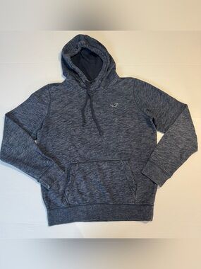 Hollister Men S Grey Marled Pullover Hoodie Sweatshirt Fleece Surf Skater Casual